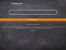 Tablet Screenshot of imntology.com
